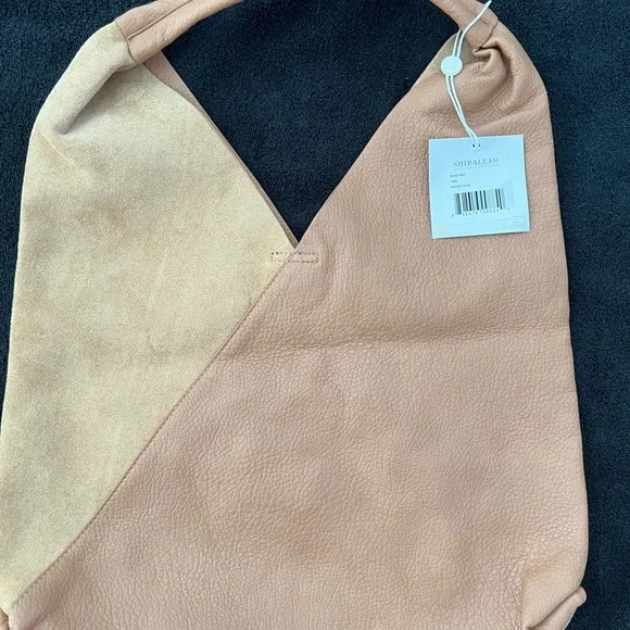 DESIGNER Shiraleah Two-Tone Tan and Cream Women's Bag - Picture 2 of 5